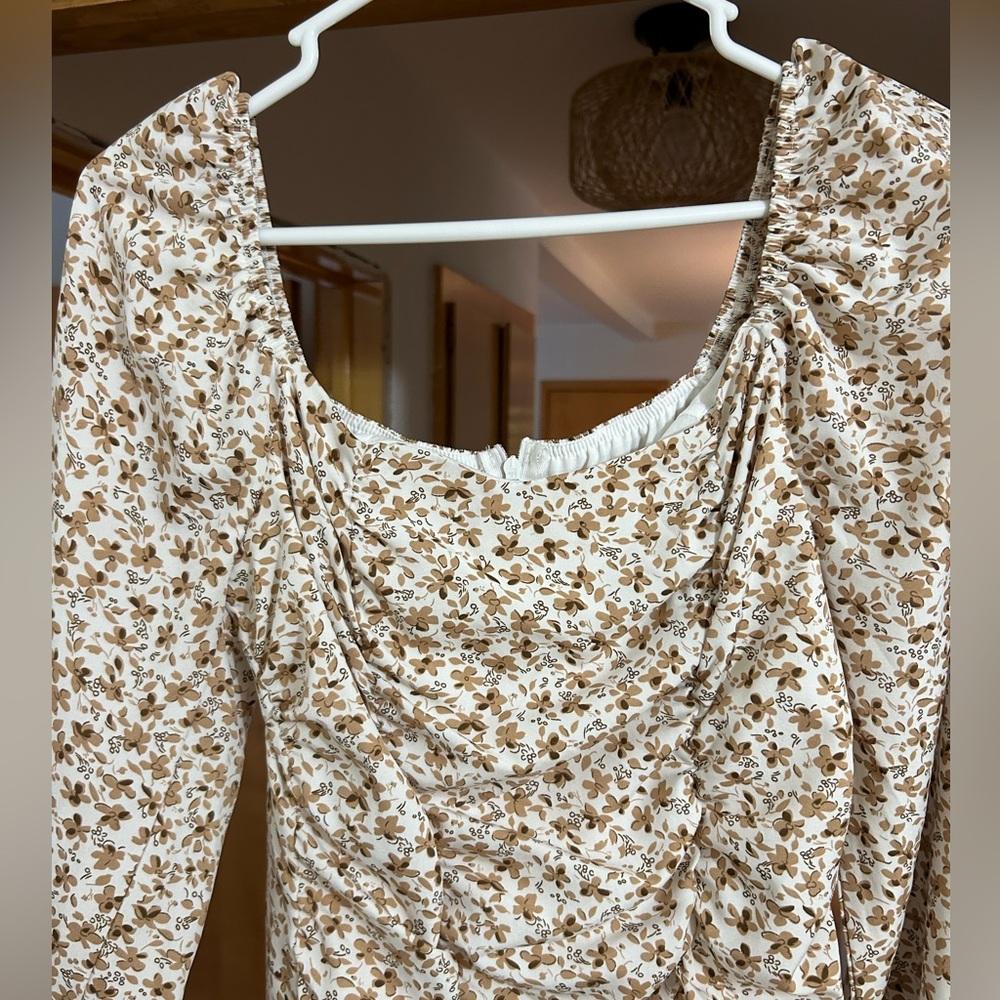 Floral Print Bodycon Dress - Picture 3 of 6